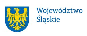 logotyp Marszałka Województwa Śląskiego - herb województwa Śląskiego z napisem województwo śląskie